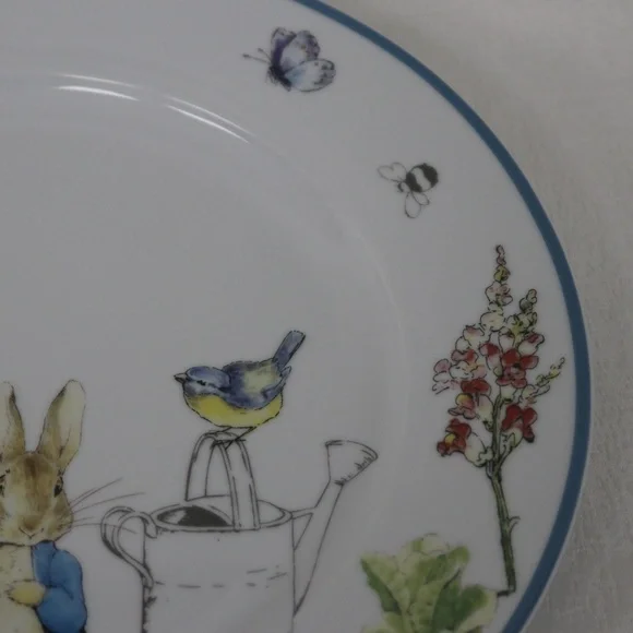 BEATRIX POTTER PETER BUNNY RABBIT EASTER DINNER PLATES - S/4 - NEW